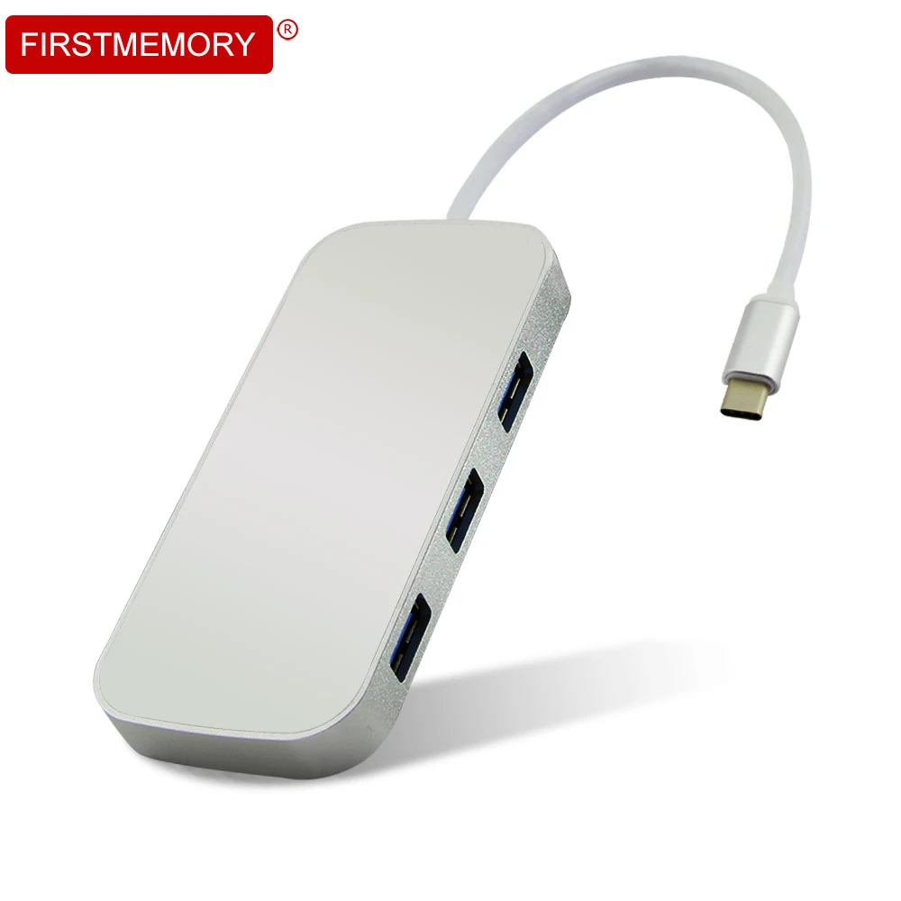 

USB 3.0 Type-C USB HUB 3 Ports Adapter Multi USB Splitter With Micro SD Card Reader Aluminum Alloy For PC Computer Accessories