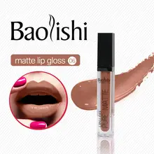 

baolishi new matte Lip gloss Waterproof Full color Tint Nude liquid lipstick Non-stick cup lipgloss Brand Makeup cosmetics