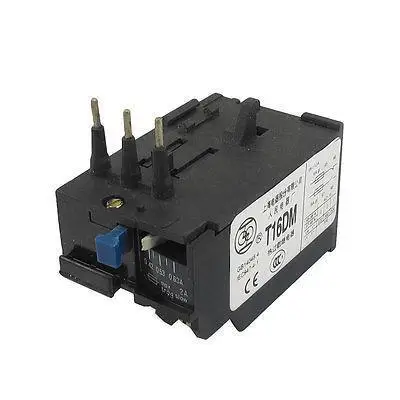 

T16DM 3 Pole 0.42A-0.63A Current Range Motor Thermal Overload Relay 1NO 1NC