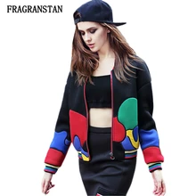 Женская модная весенне-осенняя кофта с вырезом, Женская Повседневная Свободная куртка, высокое качество, индивидуальная черная верхняя одежда JQ594