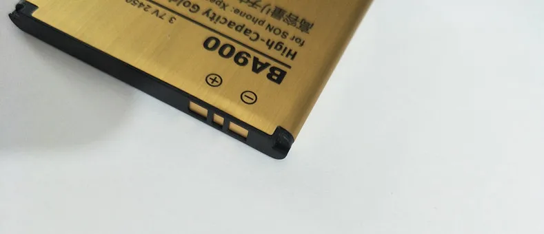 Высококачественный золотой аккумулятор AZK 2450 мАч BA900 для Sony Ericsson Xperia TX LT29i/J ST26i/L S36h