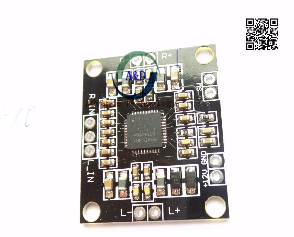 1pcs PAM8610 2x15W amplifier board digital two channel