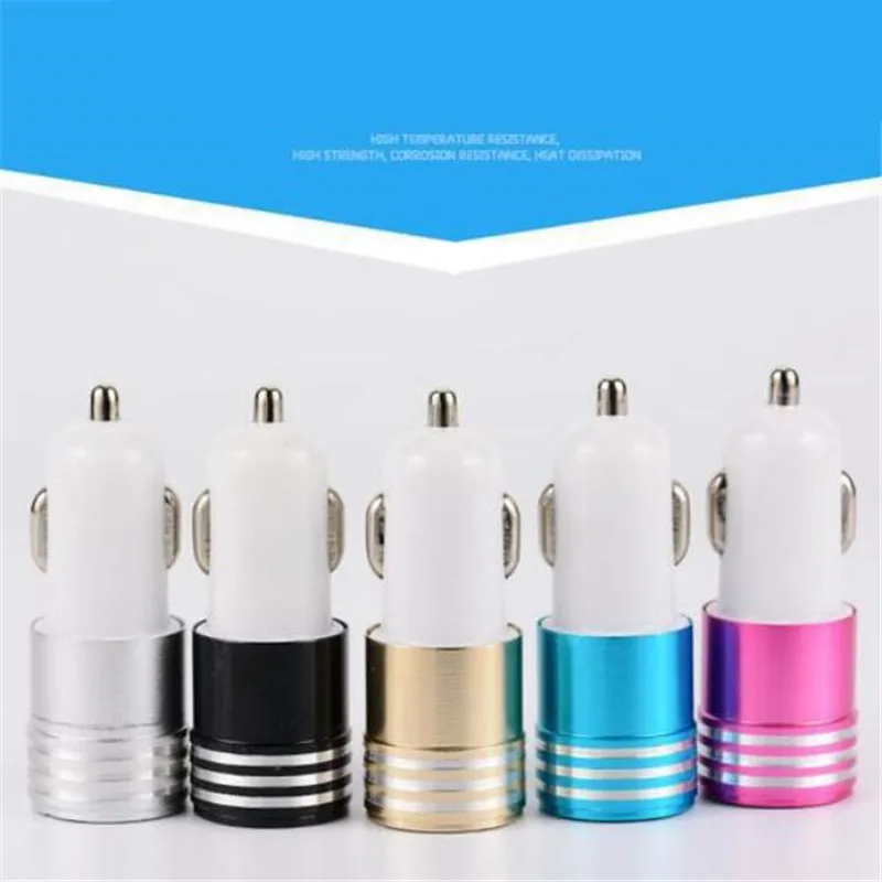 UVR  Dual USB Quick stripe QC 2.1A 1A Car Charger for iPhone Samsung Huawei Fast Charge Mobile Phone Quick Charger Car-Charger