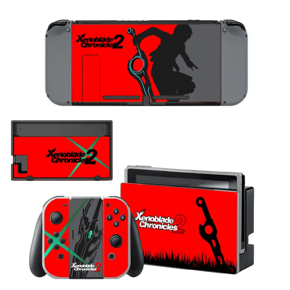 Xenoblade хроники 2 кожи Стикеры наклейка Для Nintendo консолью коммутатора и контроллер