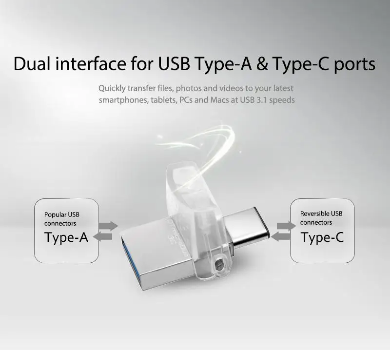 Kingston OTG usb флеш-накопитель типа C 3,1 USB 3,0 32 Гб 64 Гб 128 Гб Смартфон Micro Memory USB карта microDuo