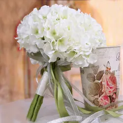 Новый дизайн Buque De Noiva 2019 Романтический Холдинг Цветы Laurustinu с лентой свадебный букет для подружек невесты цветок девушка