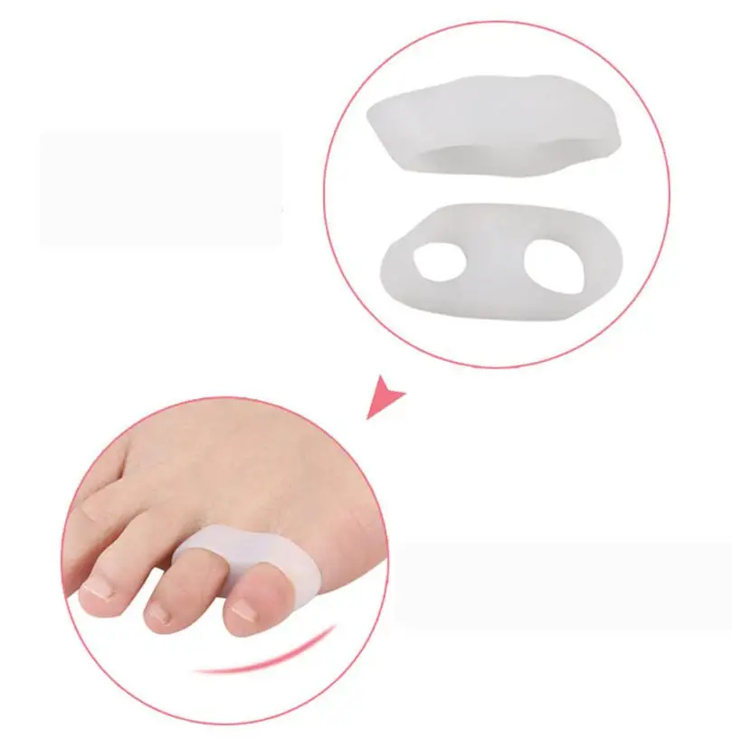 

MENOW 1 Pair toe corrector foot care Little Finger Valgus Toe Separator Toe Bracelet Small Toe Sets Freeshipping 15p1015