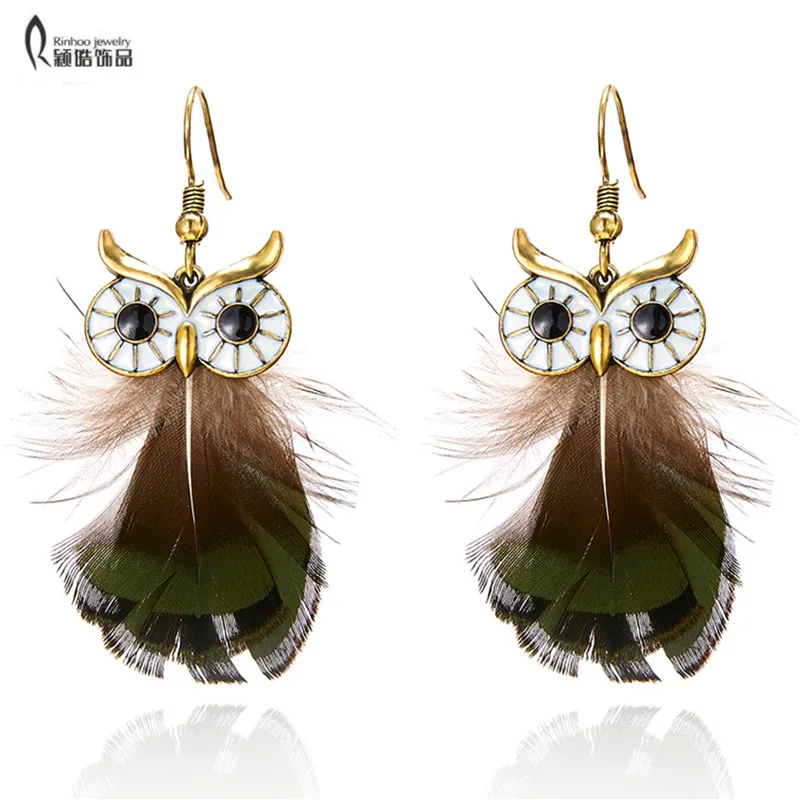 

Bohemian Owl Tassel Earrings For Women Ethnic Drop Earrings Fashion Jewelry Trendy Fringe Long Dangle Wedding Party Gift