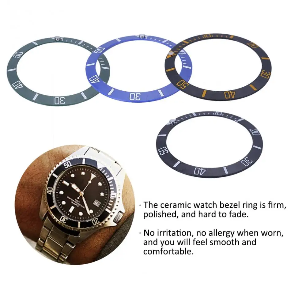 Часы наручные керамические петли ободок вставочное кольцо 38 мм Диаметр Запасная часть