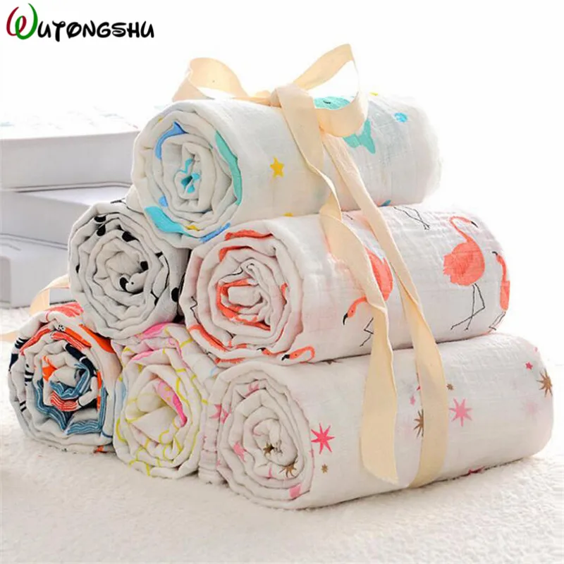 

Baby Blanket 100% Soft Cotton Newborn Muslin Swaddle Bath Baby Deken Infant Wrap Sleepsack Stroller Cover For Babies Manta Bebe