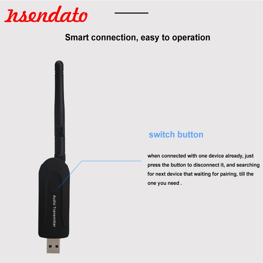 Bluetooth 4 0 Audio Stereo Sound TV Transmitter Adapter Audio Bluetooth Transmitter for Headphones TV Notebook DVD PC