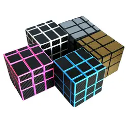 Магический куб с глянцевым покрытием, профессиональный, гладкий, неправильная скорость, головоломка, куб 3x3x3, зеркальный волшебный куб для