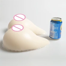 2000 г/пара Белый силиконовый груди, фальшивые грудь, трансгендер мастэктомии большая накладная грудь усилитель классический-изогнутый
