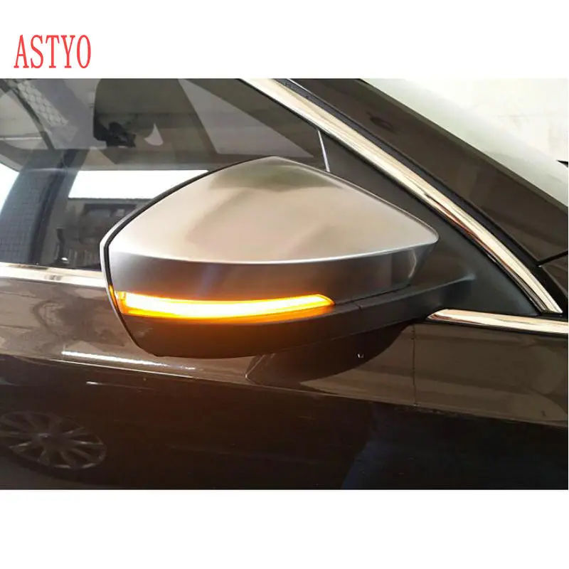 

ASTYO Car LED Flowing Rear View Dynamic Sequential MIRROR Turn Signal Light For VW T-ROC 2018 2019