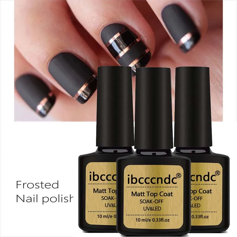 

Brand Matte Top Coat Nail LED UV Soak Off Nail Art UV Gel Polish Vernis Semi Permanent 10ML Matte Top Coat Nail Art Decoration