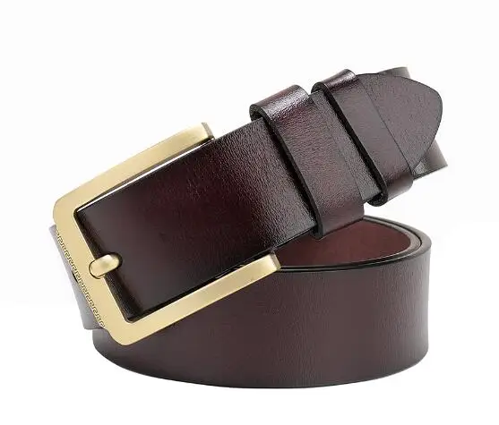 Cintura Cinture in Pelle da Uomo Reale nuovi originali Pantaloni Fibbia Marrone Nero Tan Jeans