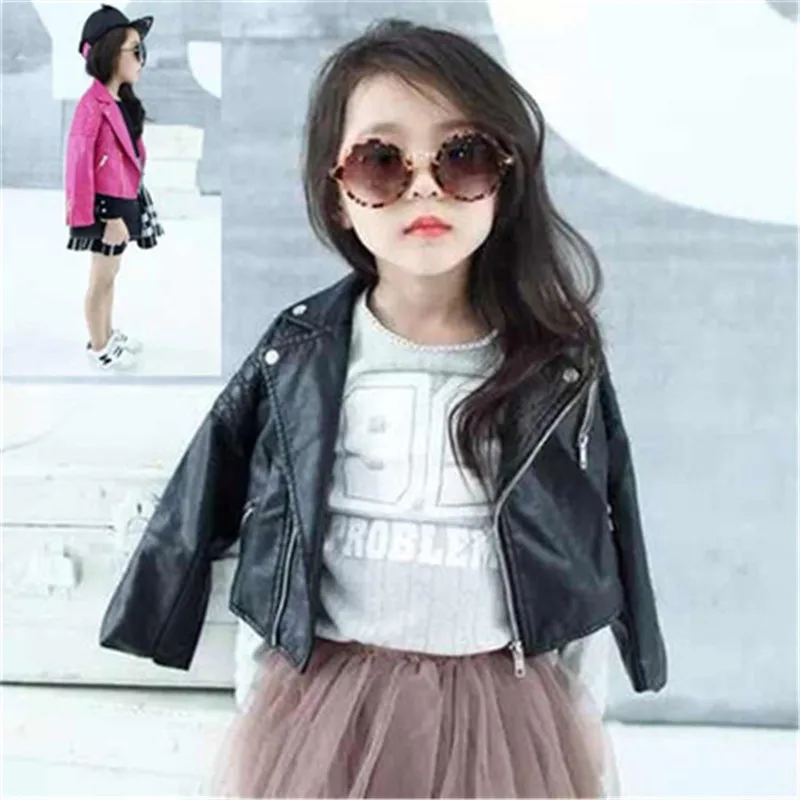 ideacherry Fashion Leather Baby Spring Girl Jacket Girl Outerwear &Coats Spring PU Leather Full Sleeve Children's Leather Jacket ideacherry Fashion Leather Baby Spring Girl Jacket Girl Outerwear &Coats Spring PU Leather Full Sleeve Children's Leather Jacket