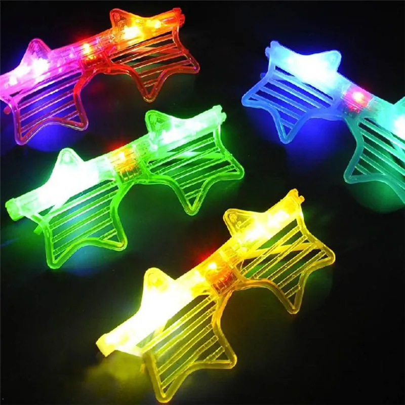 

Light-Up Star Window-shades Glasses Eye Mask LED Flashing Blinking Eye Glasses Party Carnival Halloween