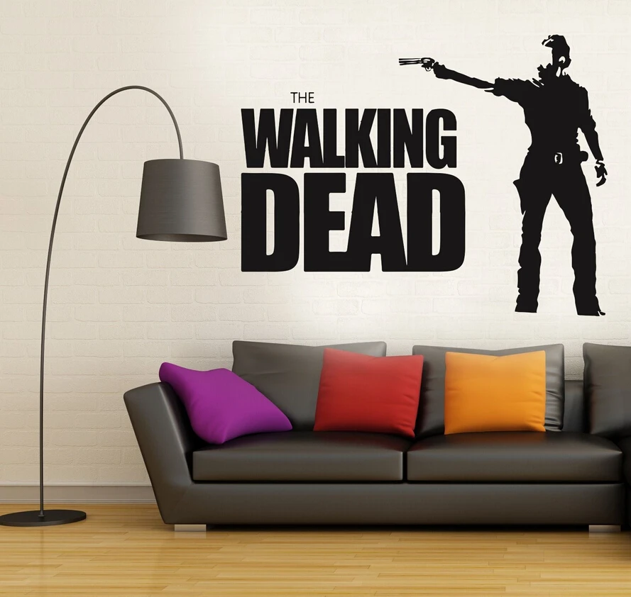 Walking Dead Wall Decal Sticker Decor The Walking Dead Wall Decal Sticker Decor The Collection 4 Removable Vinyl Living Room Mural D201 In Stickers From Home