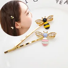 1 шт., кавайная мини-пчелка, бриллиантовая металлическая заколка для волос, гребень для волос, заколка для волос, заколка для волос, аксессуары для волос, инструменты для красоты