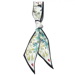 Мода талии тканевые ремни Для женщин женский шелковый шарф из бечёвки платья пригородам роковой лента для волос сумка повязка-Шарф