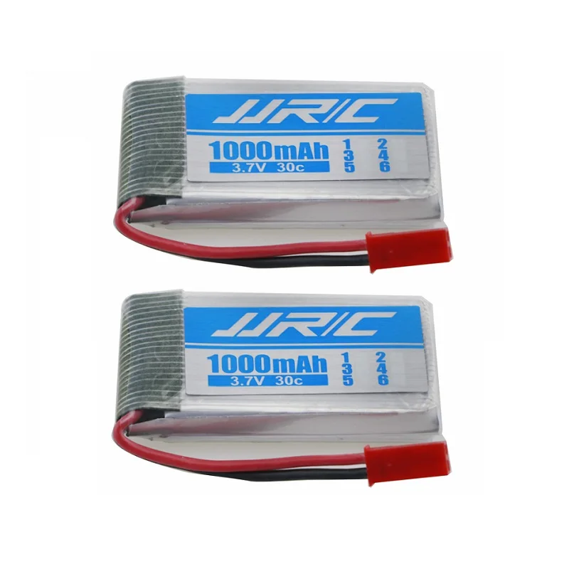 Kopen 2 Stks set JJRC H51 RC Drone Quacopter 3.7 V 1000 mAh Batterij Originele JJRC H51 Batterij Onderdelen Accessoires