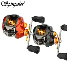 Спинполер Высокое Качество 6,3: 1 наживка Литая Катушка Левая Правая Ручка Ультра светильник катушка для наживки Низкопрофильная Рыболовная катушка