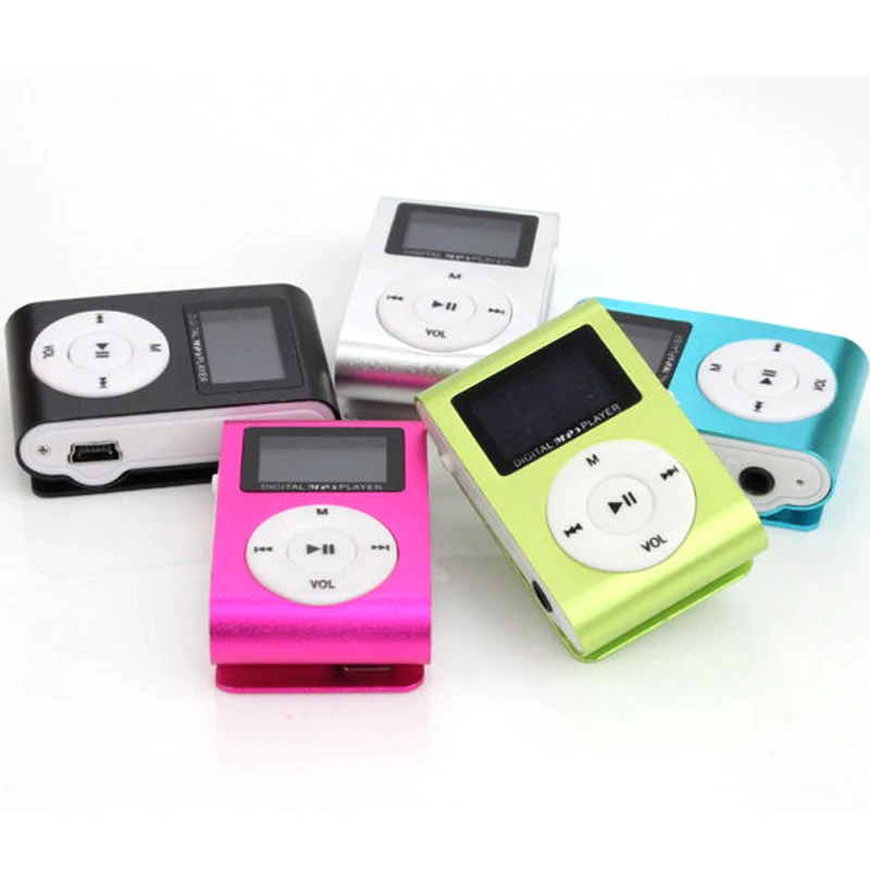 MP3 Music Player Mini Metal Clip Support 32GB Micro SD TF Card Earphone Qaulity