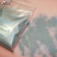 0,05 мм 002 Голографический лазерный серебро Сияющий Косметическая ногтей Блеск пыли порошок для ногтей искусство блестки для рукоделия украшения