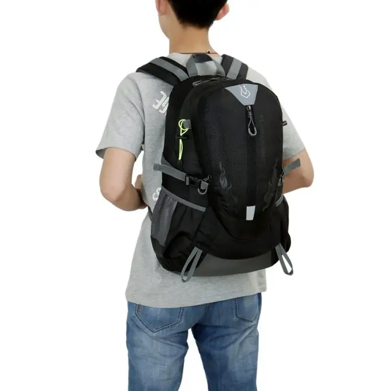 Новинка, водонепроницаемый спортивный нейлоновый рюкзак для мужчин и женщин, дорожная сумка для альпинизма, кемпинга, походов, рюкзаки, сумки для улицы - Цвет: Черный цвет