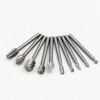 טונגסטן פלדה 10pcs פלדה טונגסטן שחיקה ראש סטים הקוצים טונגסטן קרביד תרגיל מיני burs היהלום tungstenio חומר אביזרים DREMEL (5)