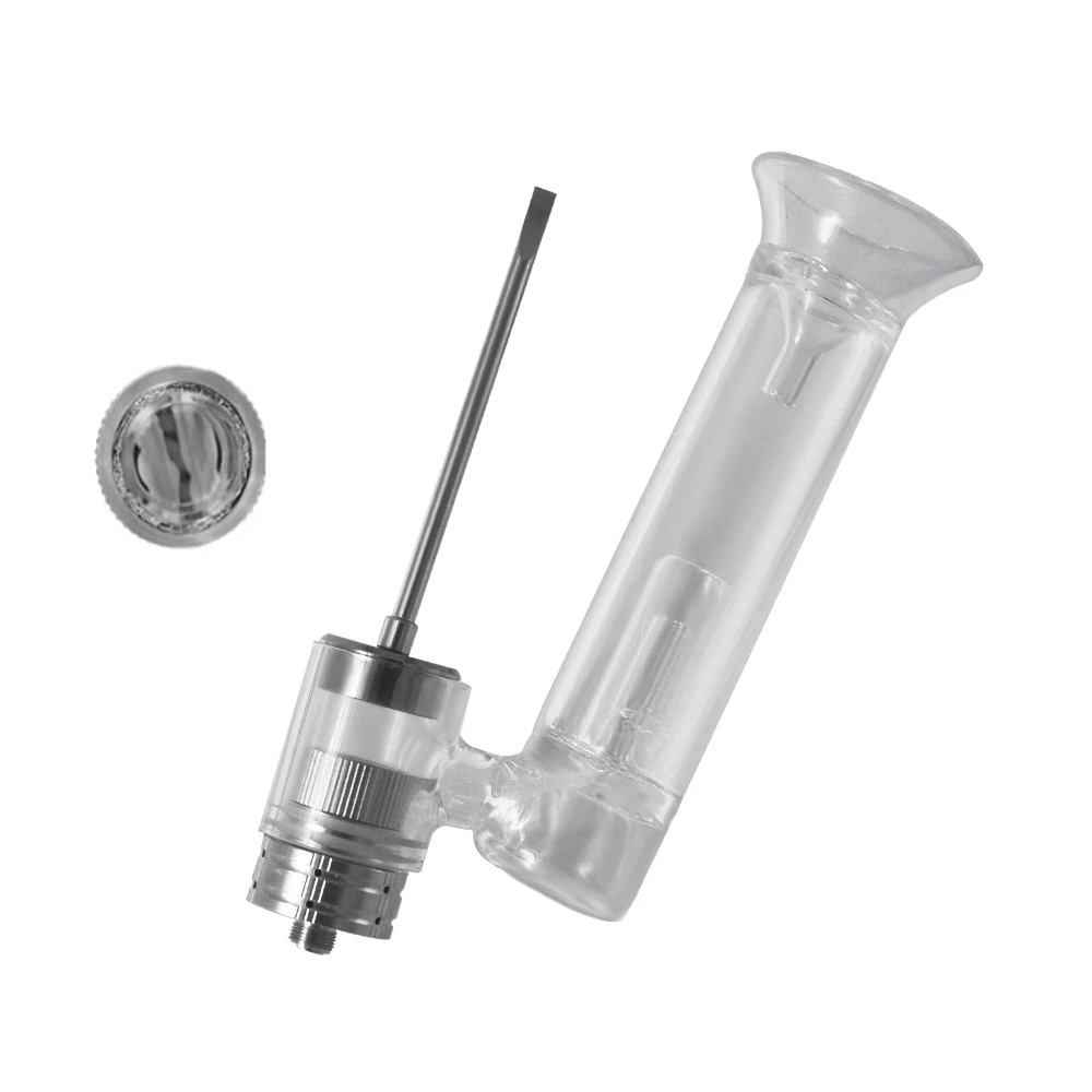 Longmada 510 Rig E Nail Tank Atomizer Vaporizer Dual Quartz Coil Glass