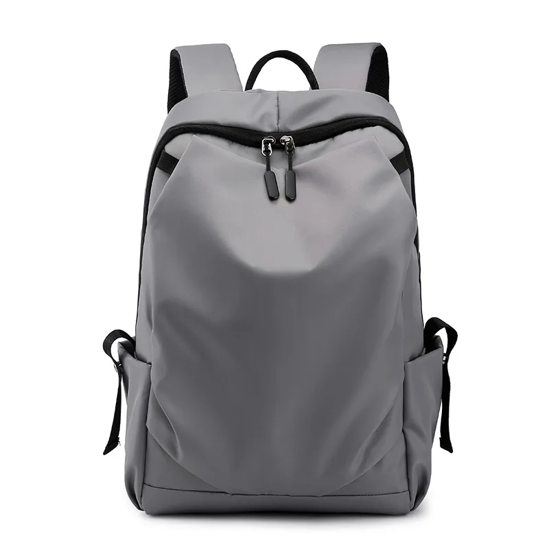 Нейлоновый водонепроницаемый мужской рюкзак для путешествий, 15,6 дюймов, рюкзаки для ноутбука с usb зарядкой, школьный рюкзак, мужские школьные сумки - Цвет: Светло-серый
