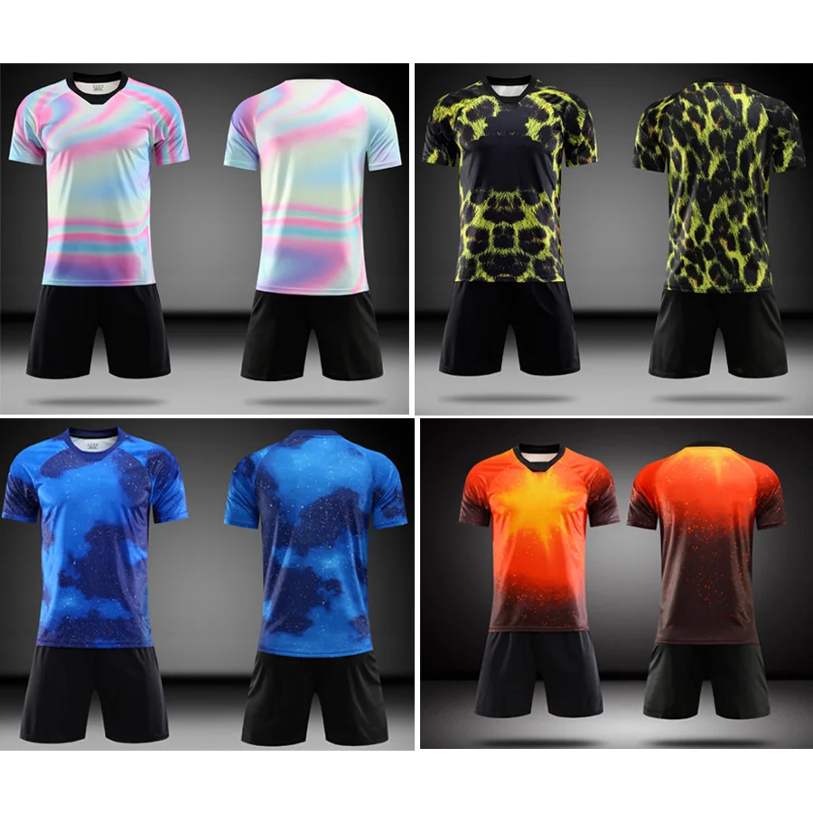 

2019 new adult football sports suit men's football jersey suit football uniform custom name logo
