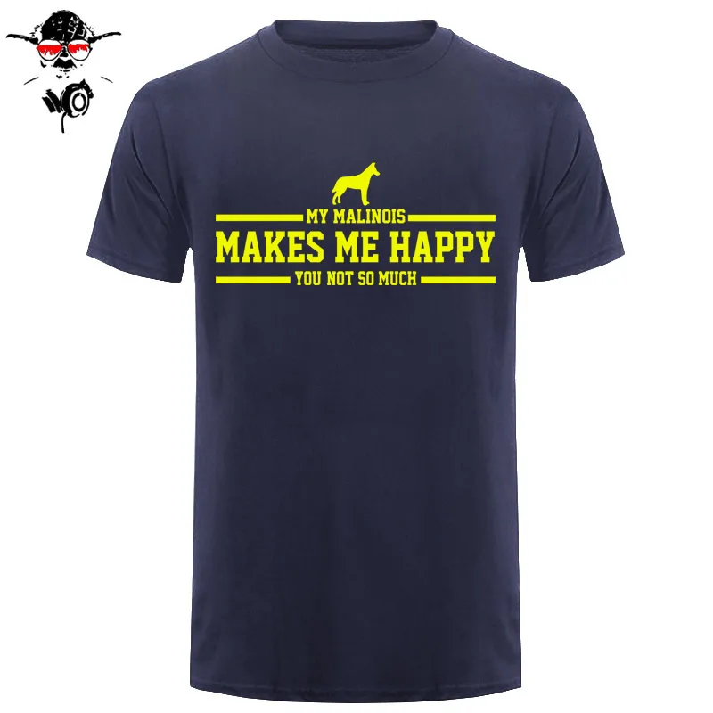 Новая модная футболка с графическим буквенным принтом повседневная мужская одежда My malmakes Make Me Happy Футболка с авторским дизайном - Цвет: 7