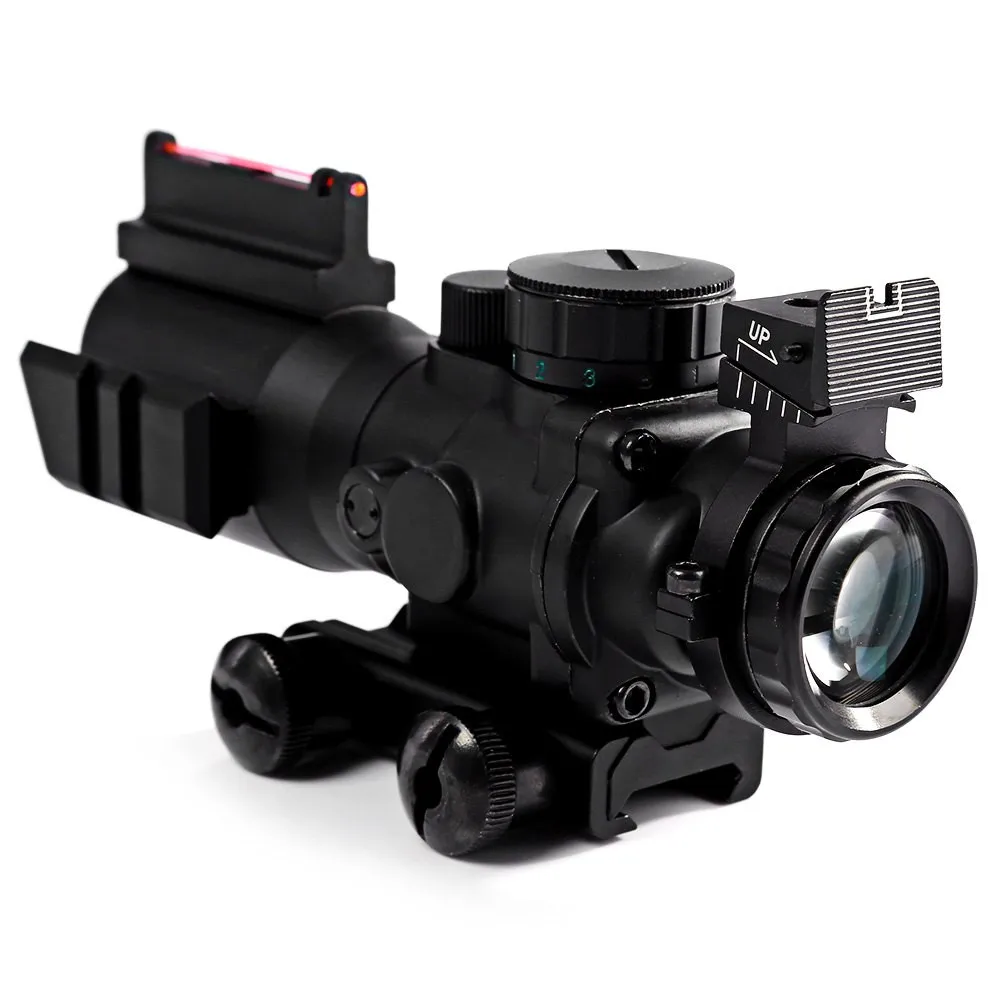 Тактический прицел Airsoftsports M9 4x32 оптический для снайперской винтовки с красной