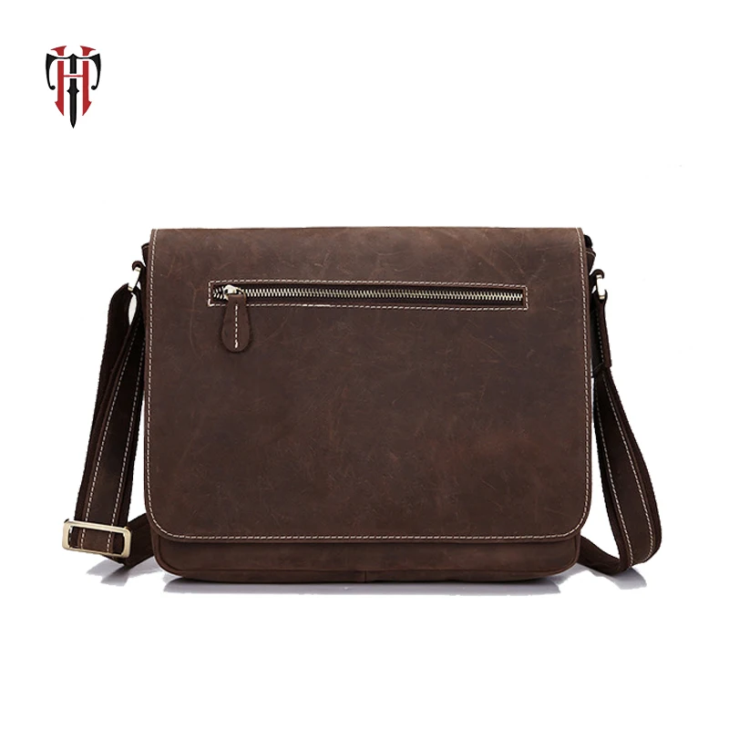 TIANHOO crazy horse leather man bags crossbody vintage casual style messenger shoulder bag for men PAD/cellphone wallet pockets TIANHOO crazy horse leather man bags crossbody vintage casual style messenger shoulder bag for men PAD/cellphone wallet pockets