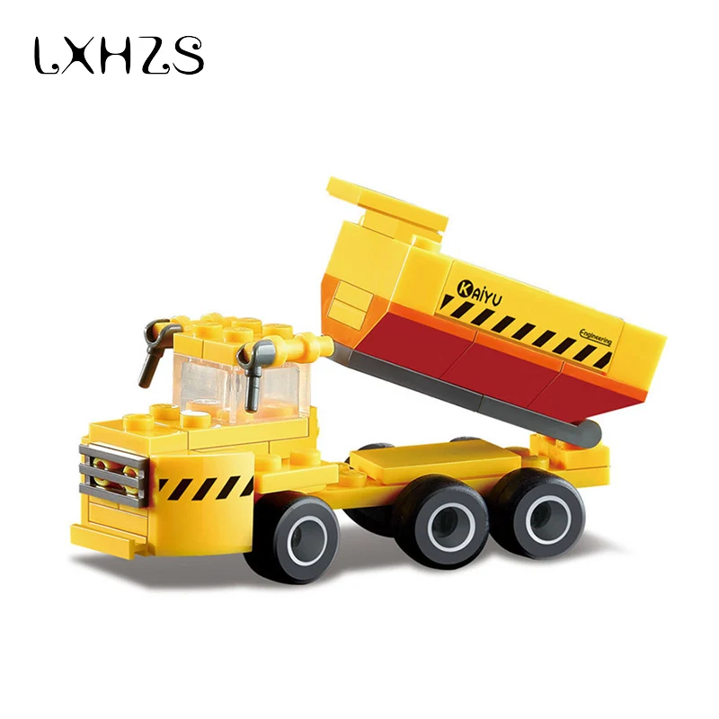 Dump Engineering Vechicle Truck Building Blocks Toy Car Bricks Kids