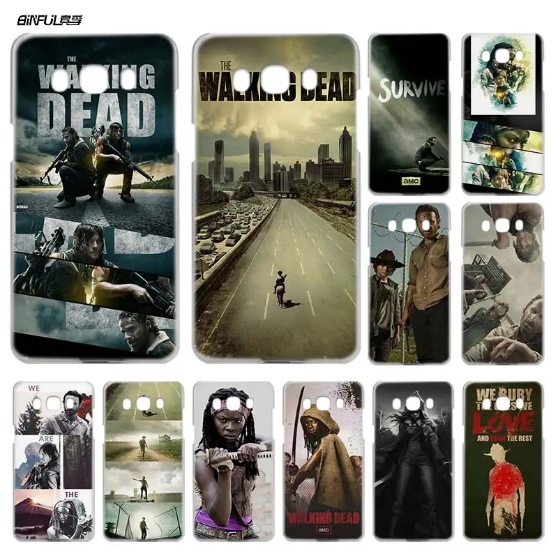 

The Walking Dead Case for Samsung Galaxy J7 J5 J3 J1 2016 2017 J5 J7 Prime Hard Clear Plastic Coque Funda Capa Cover Phone Shell