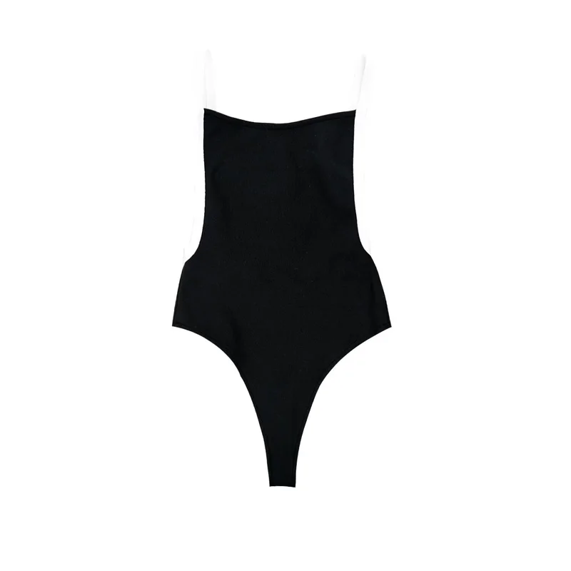 Летние пикантные Для женщин бинты боди 2018 Новый Стиль Спагетти ремень модные черные Bodycon спинки Повседневное пляжное бикини оптовая
