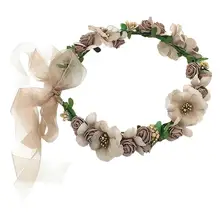 1 шт., свадебная повязка на голову с цветами, красивые аксессуары для волос Exqusite, головные уборы для девочек, подружки невесты