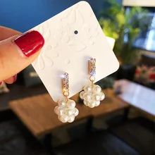 Милые стильные жемчужные серьги Персиковое сердце милые серьги-гвоздики для женщин модные вечерние свадебные ювелирные изделия оптом