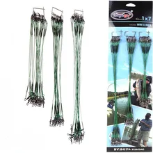 72 шт./компл. шикарные следы из нержавеющей ведущей стали провода щуки прокатки Вертлюги безопасности оснастки рыболовные приманки Крючки