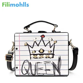 

New arrival fashion letter diamonds pearl rivet box shape casual female handbag party purse ladies crossbody messenger bag S1634
