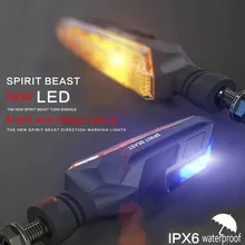 2 шт., светодиодный индикатор поворота для мотоцикла, янтарный светильник, гибкие небьющиеся лампы