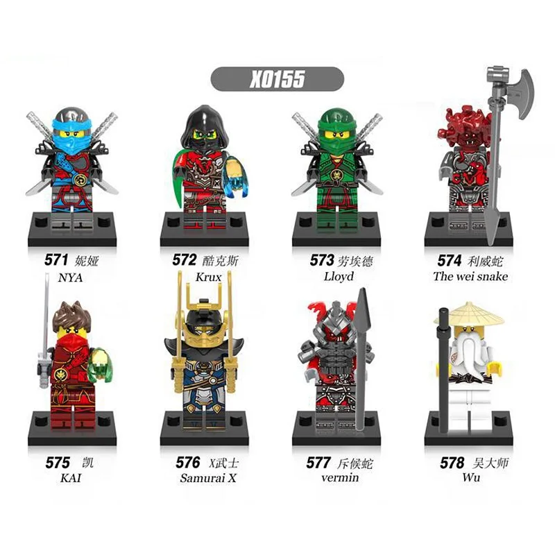 

Hot Ninja doll legoed emmet Building Blocks toys Compatible legoIing Ninjagoed Ninja toys for children adon Kai Jay Zane Cole