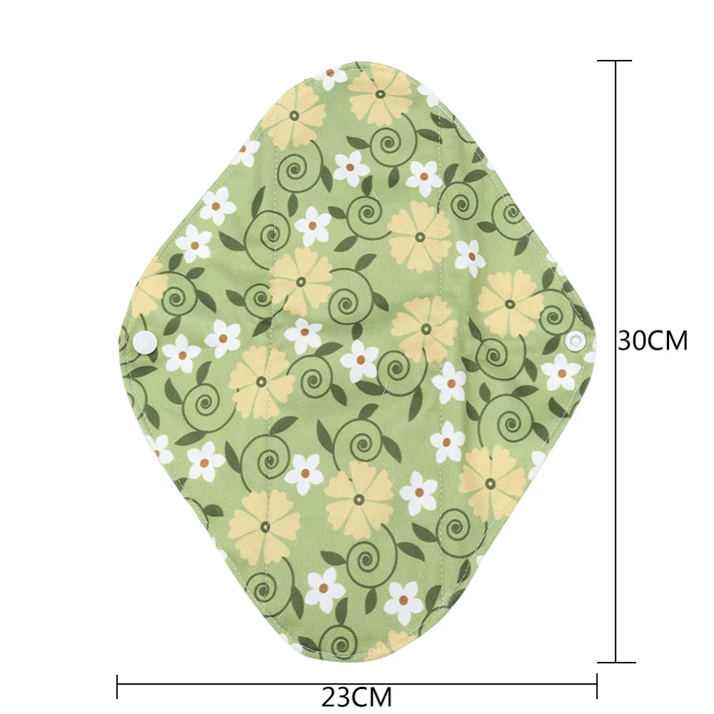 1 шт. 30x23 см Многоразовые гигиенические прокладки бамбуковый уголь ткань Вагинальный Уход подушечка моющиеся трусики подкладка прокладка мама гигиенические менструальные прокладки