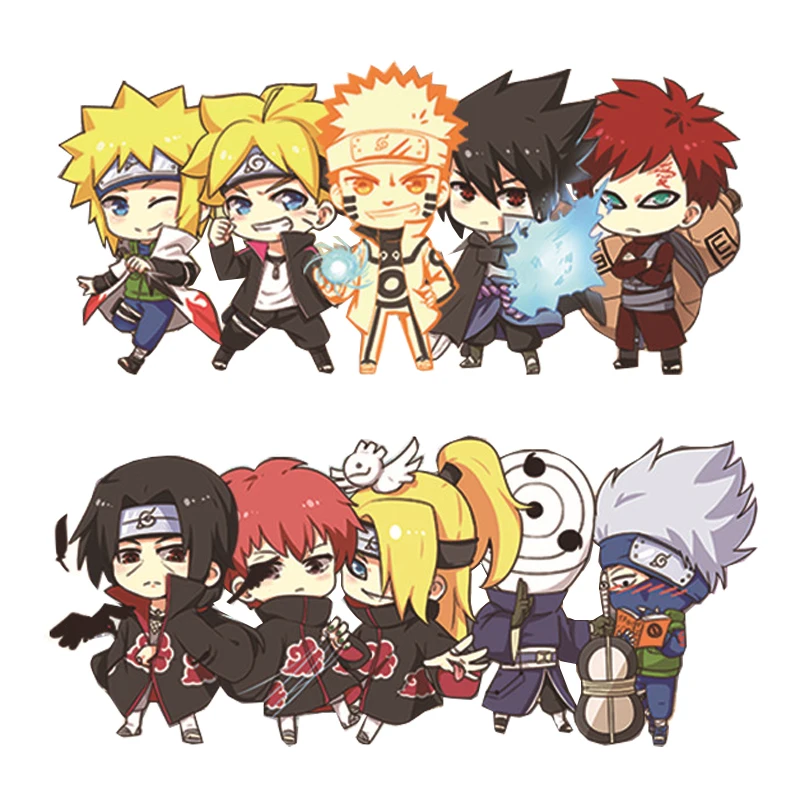 Милый японский брелок в стиле аниме Наруто фигурка Sasuke Kakashi Подвеска акриловый