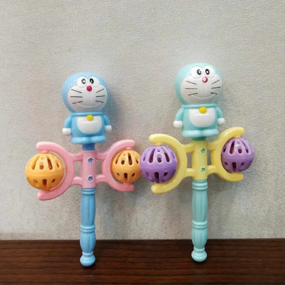 Cartoon Toy Baby Rattles toy Intelligence Grasping Gums Plastic Hand Bell Rattle Funny Educational Mobiles Toys Birthday Gifts