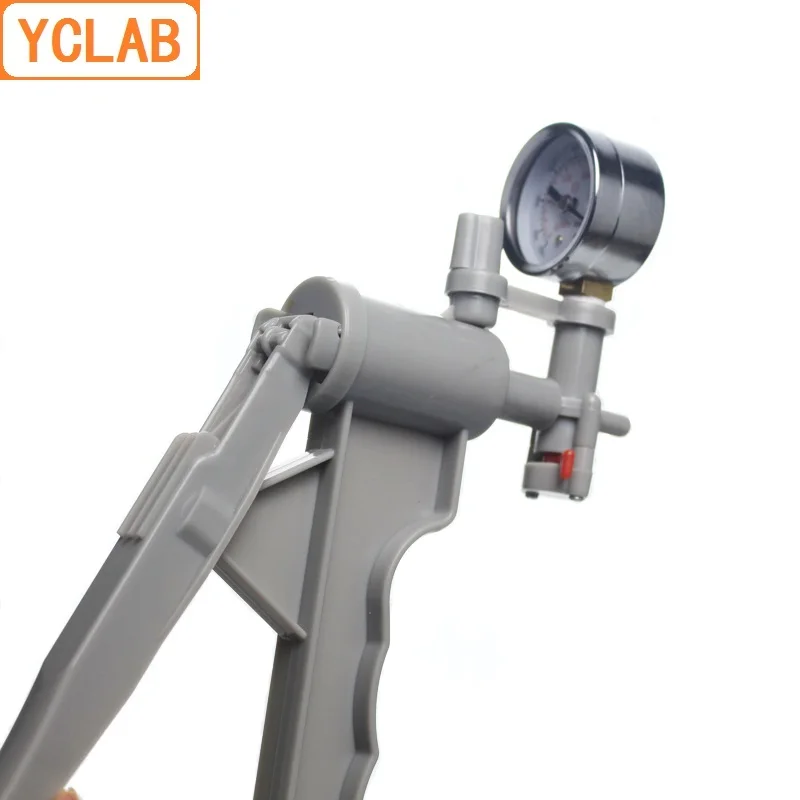 

YCLAB Vacuum Pump Manual with Pressure Gauge for Vacuum Filtration Apparatus Sand Core Filter Device Lab Chemistry Equipment